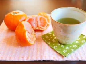 みかんと緑茶